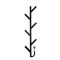 Рушникосушарка електрична Carino ALBERO з контроллером Чорний матовий 1000*270