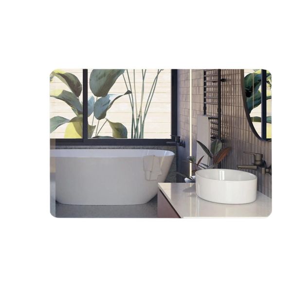 Дзеркало прямокутне у ванній кімнаті 50х70 см (13805653)