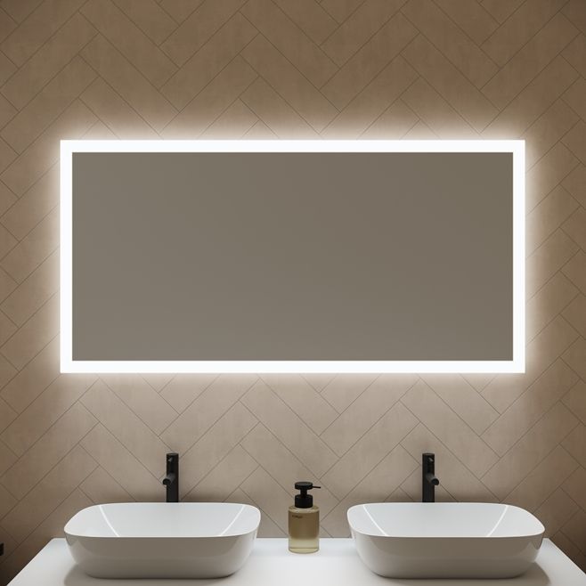 Зеркало LED прямоугольное со смешанной подсветкой 50х70 см. (13812900)